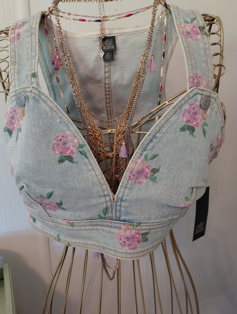 Cropped Jean Top